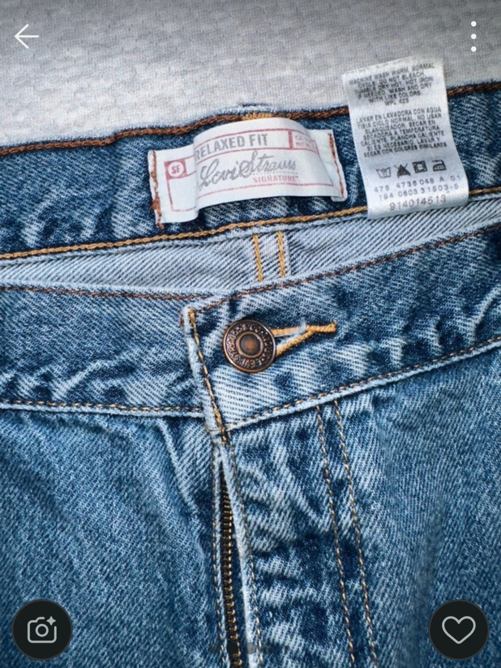 Levi Strauss Signature men's relaxed fit jeans in size W42 L32. 100% Cotton - Picture 2 of 9